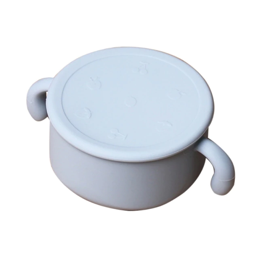 Toddler and Kids Silicone Snacking Dish with Lid